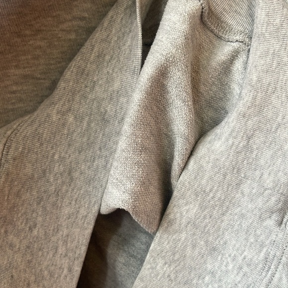 J. Crew Gray High-Neck Sweatshirt French Terry Lightweight Turtleneck Mock Neck - Picture 3 of 4